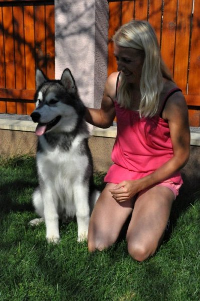 27.08.2012 5 months old with our friend Janka