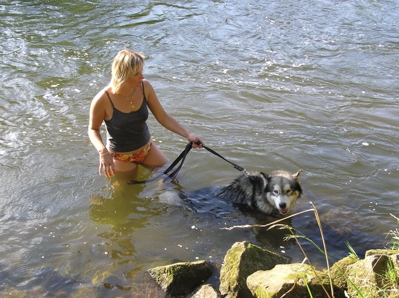 28.07.2008 Me & Jessie in the river ;-)